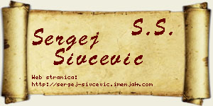 Sergej Sivčević vizit kartica